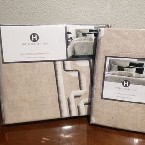 Brand New with Tag! Hotel Collection "Emblem" Comforter Cover QUEEN/FULL